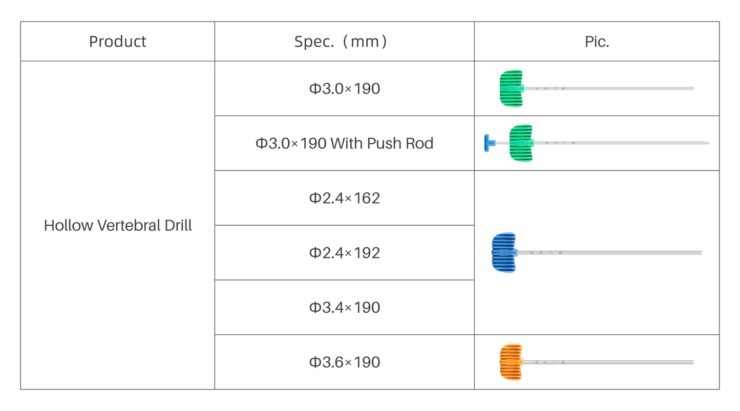 Hollow Vertebral Drill